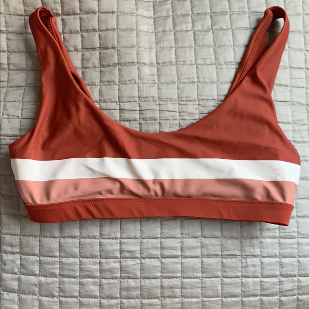 LA Hearts Riptide Sporty Bikini top
